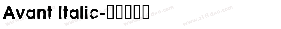 Avant Italic字体转换